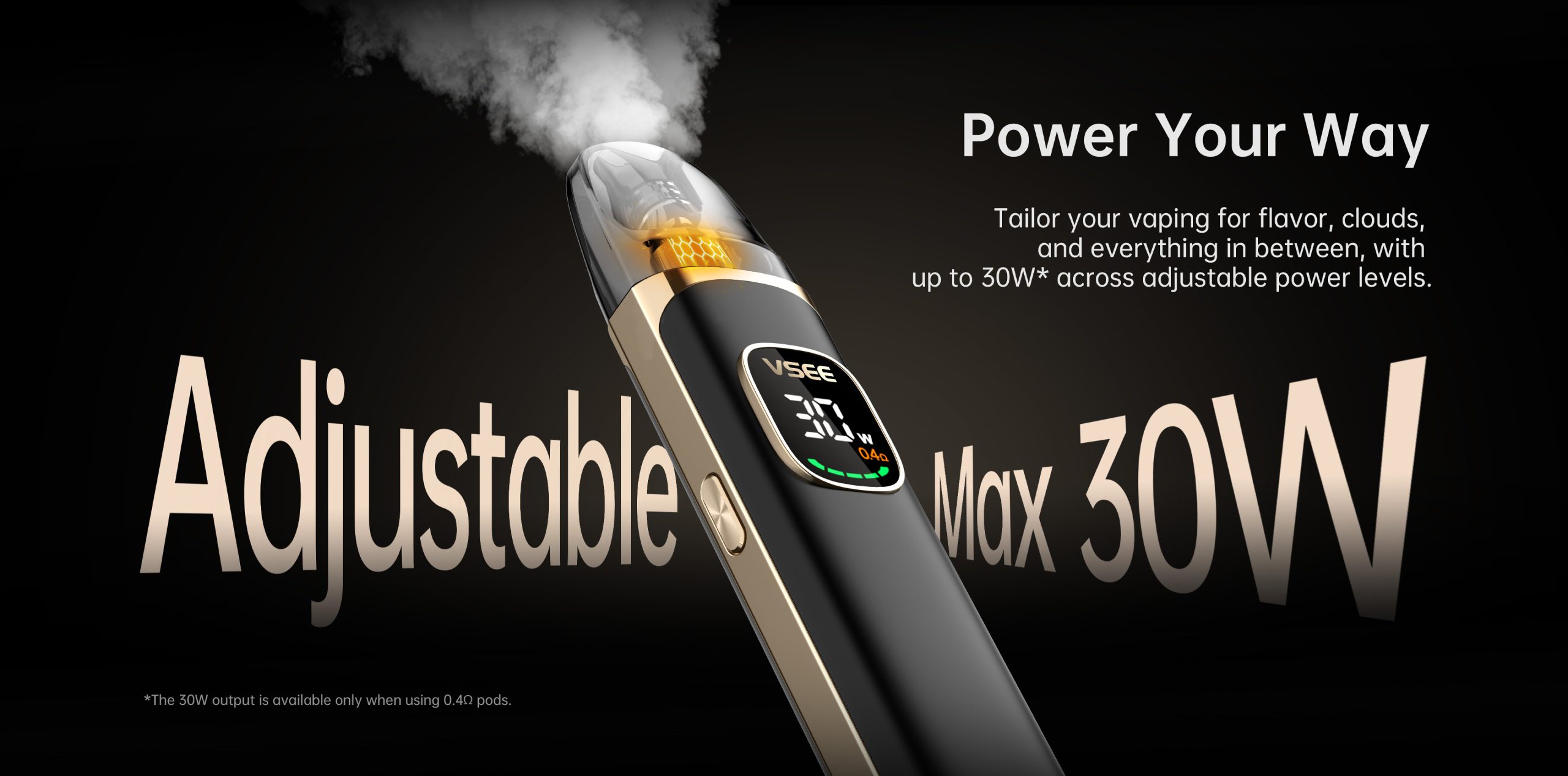 Hellvape VSEE NOW 30W 小煙主機｜大螢幕可調壓、極致口感體驗