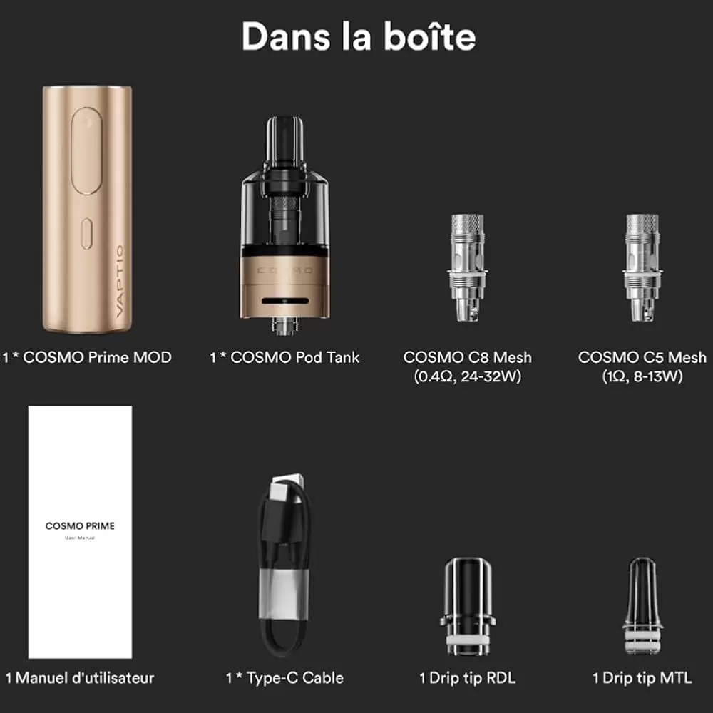 VAPTIO Cosmo Prime Tank 510轉接霧化器