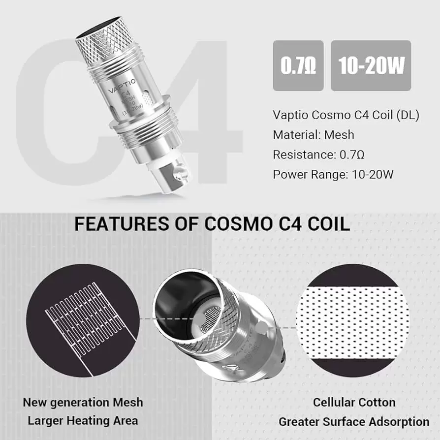 VAPTIO Cosmo Prime Tank 510轉接霧化器