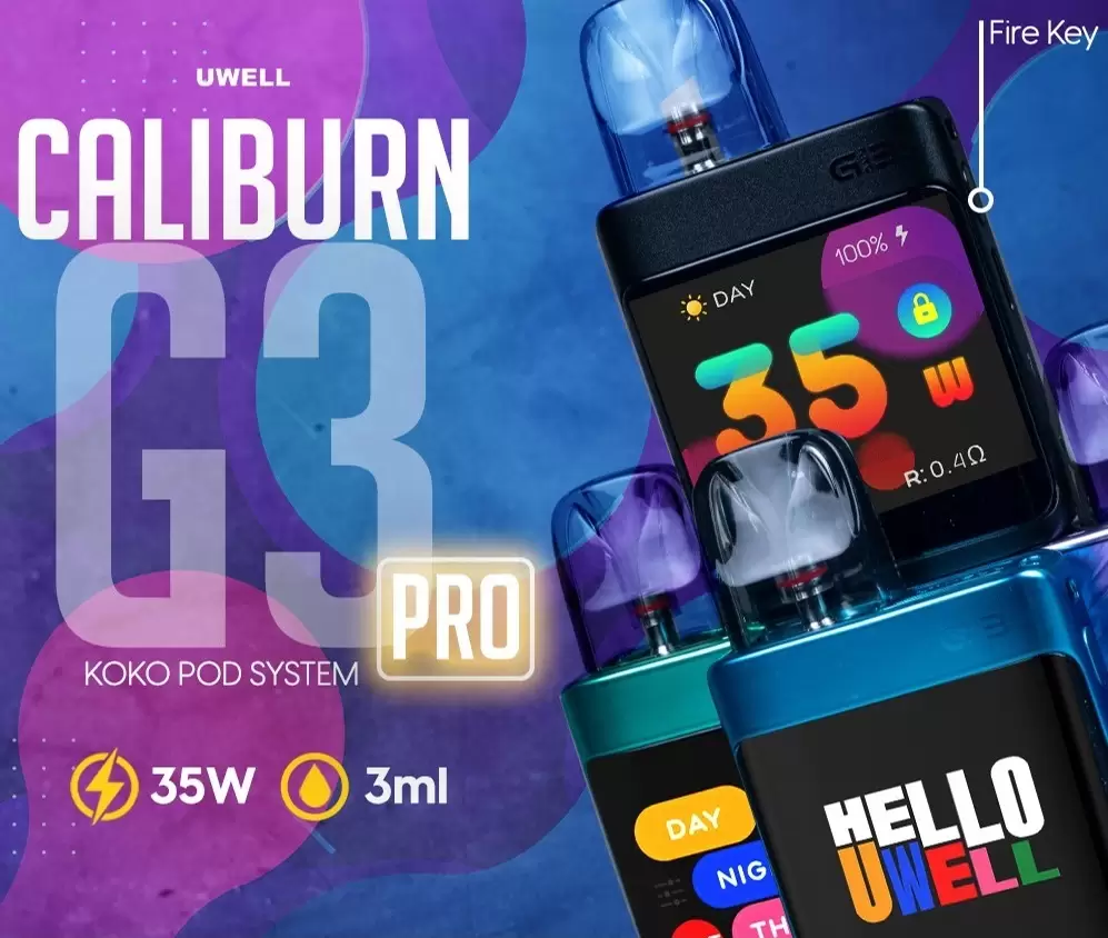 UWELL CALIBURN G3 PRO KOKO咖哩棒 大螢幕