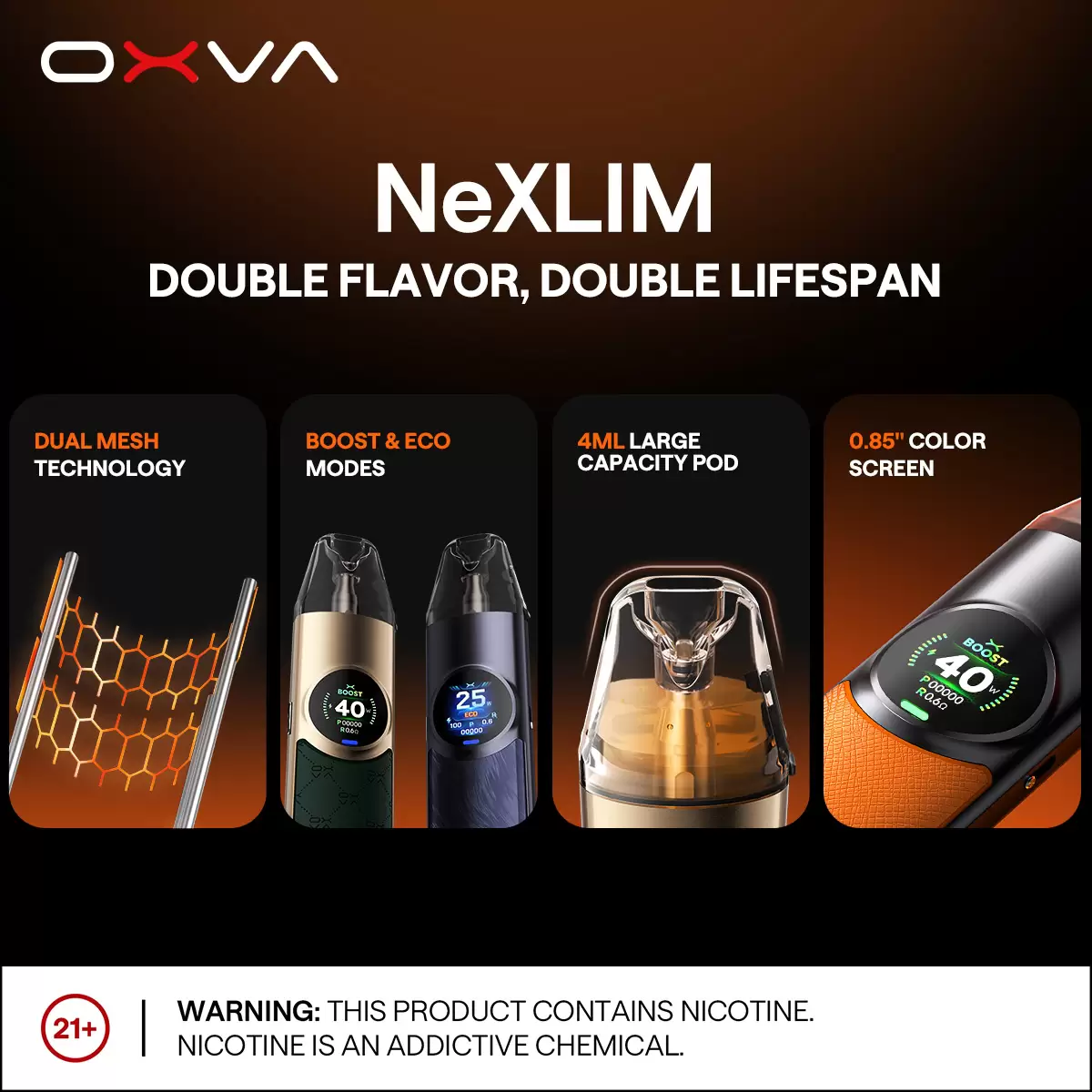 OXVA NEXLIM 大蠻牛40w｜大小煙主機