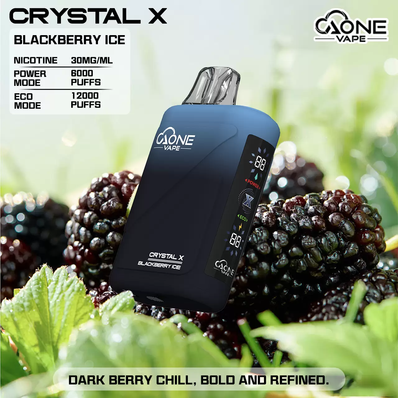 AONE Crystal X 水晶 2 代｜16000 口大容量一次性電子煙
