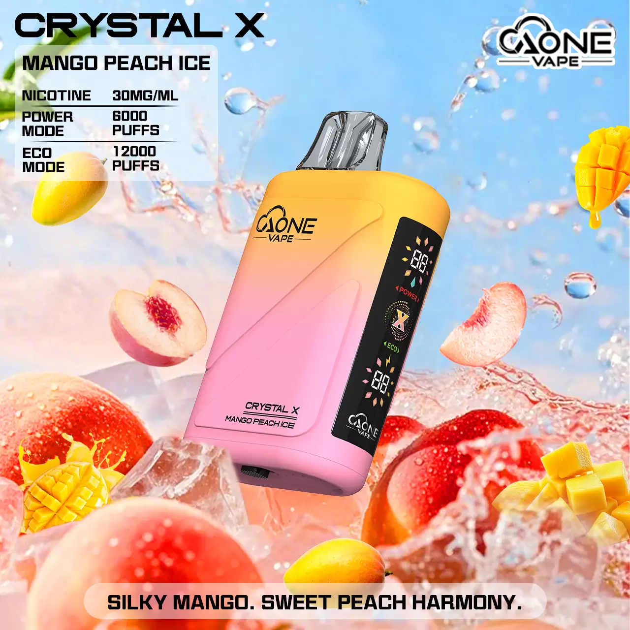 AONE Crystal X 水晶 2 代｜16000 口大容量一次性電子煙