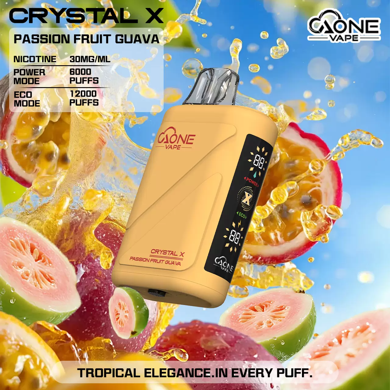 AONE Crystal X 水晶 2 代｜16000 口大容量一次性電子煙