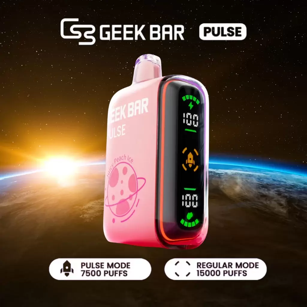 【Geek Bar Pulse】小火箭一次性電子煙｜16000口超大容量、Type-C充電、極致高濃口感