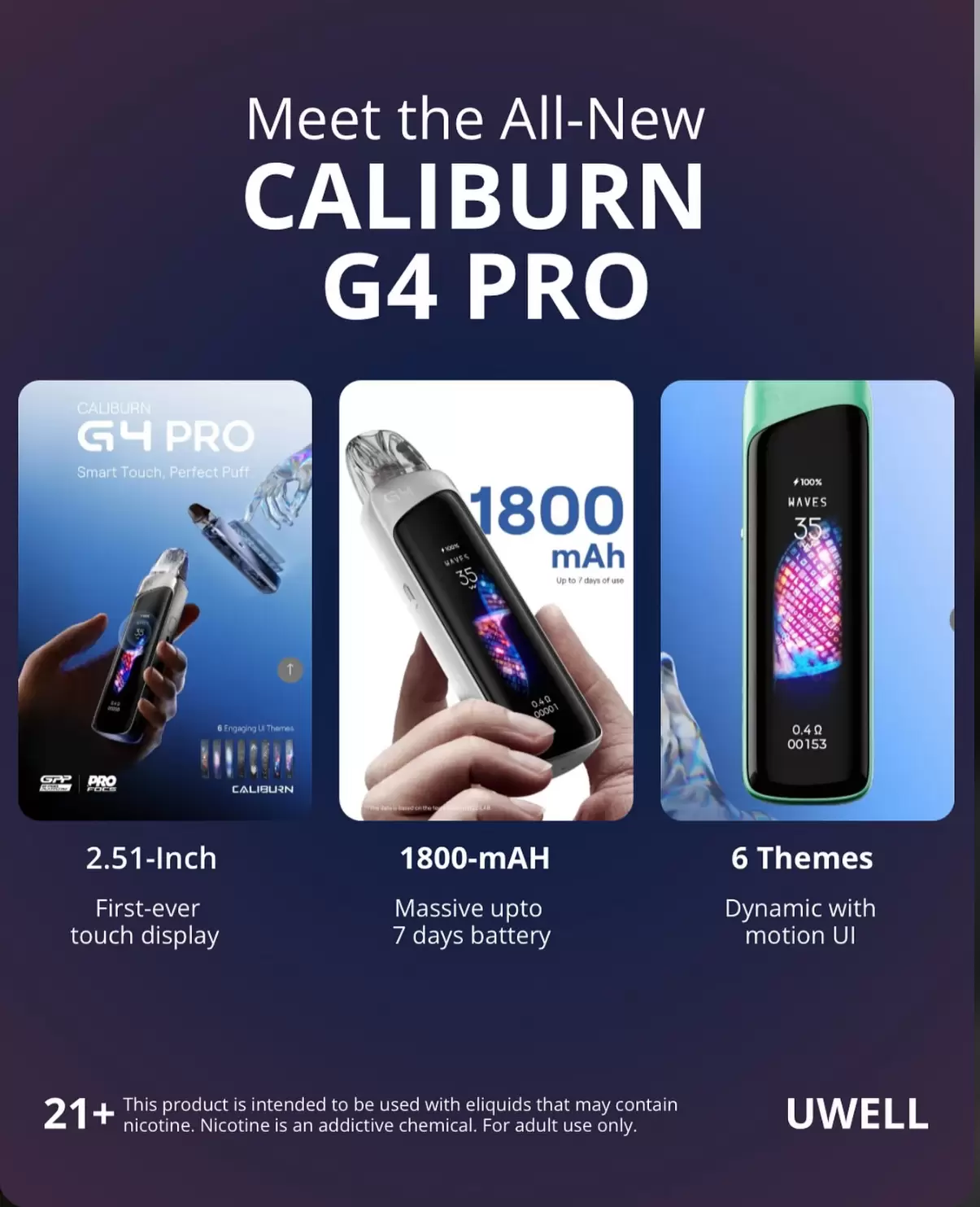 UWELL CALIBURN G4 PRO 咖哩棒