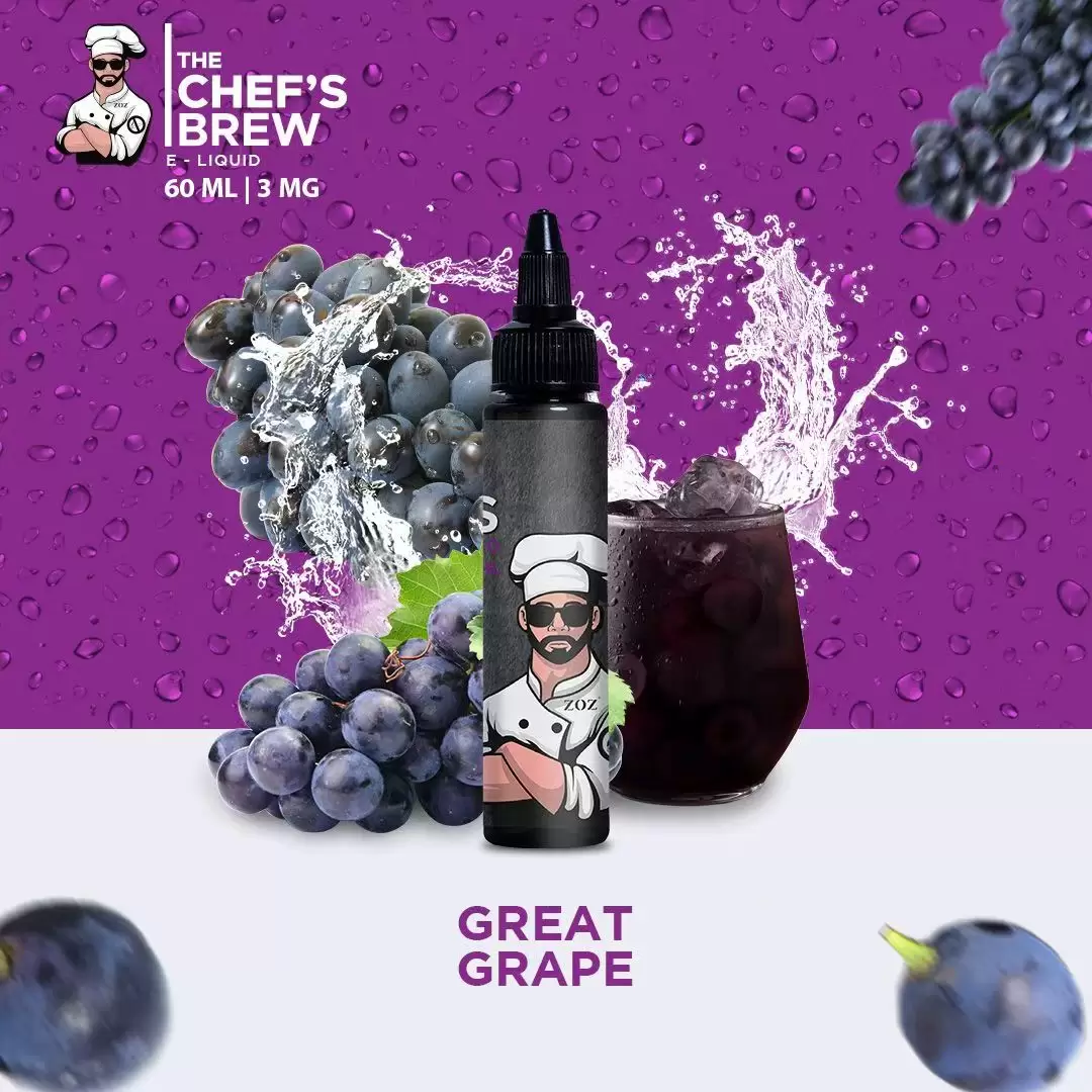 CHEF'S BREW 廚師佳釀系列 大煙油60ML 葡萄口味